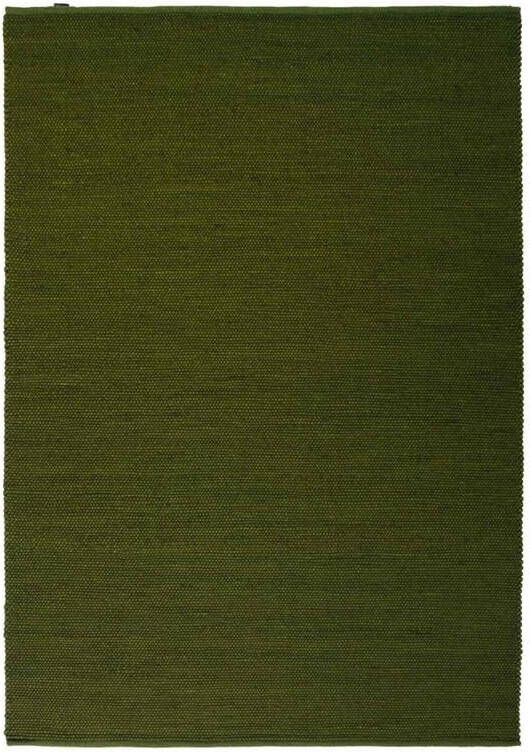 Nordic Weavers Wollen vloerkleed Lett groen 160x230 cm