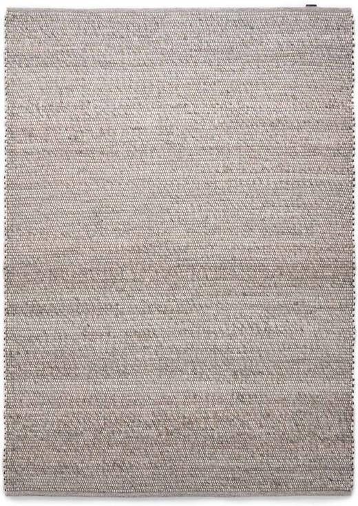 Nordic Weavers Wollen vloerkleed Lett lichtgrijs 140x200 cm