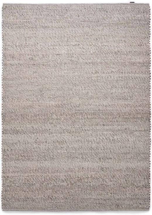 Nordic Weavers Wollen vloerkleed Lett lichtgrijs 90x160 cm