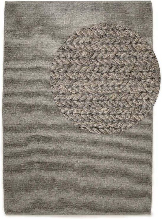 Nordic Weavers Wollen vloerkleed Narvik grijs 140x200 cm