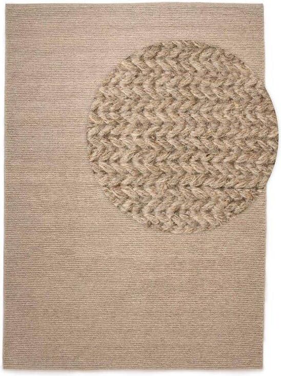 Nordic Weavers Wollen vloerkleed Narvik lichtgrijs 140x200 cm
