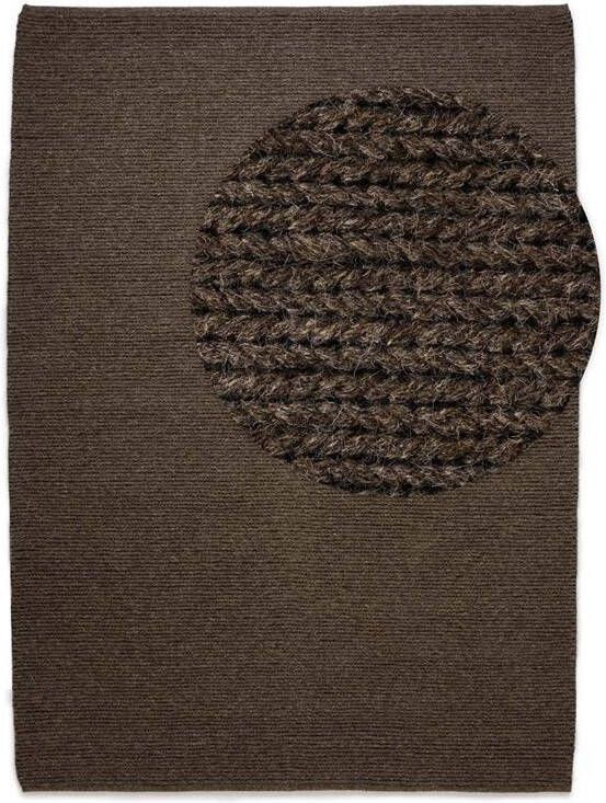 Nordic Weavers Wollen vloerkleed Narvik Taupe 160x230 cm