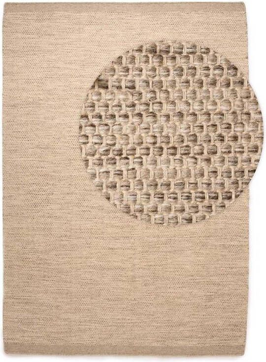 Nordic Weavers Wollen vloerkleed Ulstein naturel 200x300 cm