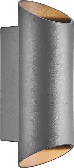 Nordlux Nico Wandlamp Rond H 23 5 cm Antraciet