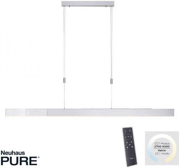 Paul Neuhaus Hanglamp e-Slide L 120-200 cm mat chroom