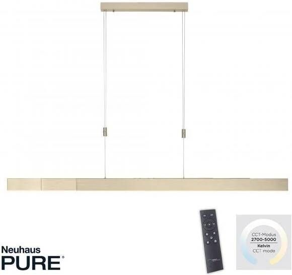 Paul Neuhaus Pure Moto E-Slide Hanglamp L 120-200cm Gold