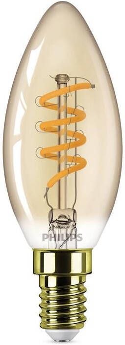 Philips LED Deco filament kaars lamp goud dimbaar E14 2 5W 136lm 18…