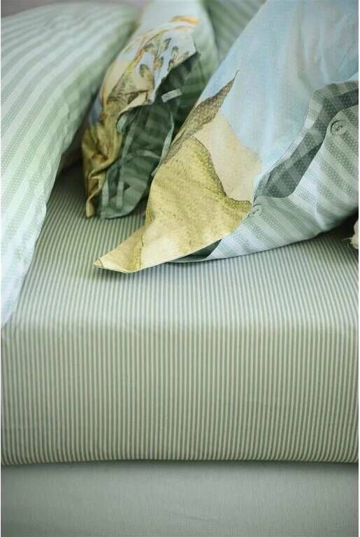 Pip Studio Percale katoen Hoeslaken 160x200 Khaki