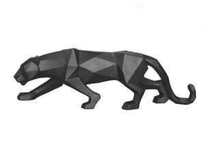 Present time Ornament Origami Panther Zwart 48x10 5 cm
