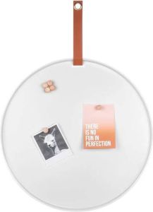 Present time Perky Memo- magneetbord Ø 50 cm Wit