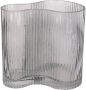 Present time Vase Allure Wave glass dark grey - Thumbnail 1