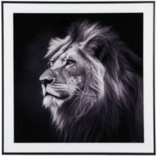 Present time Wanddecoratie Lion Zwart 2x50x50cm