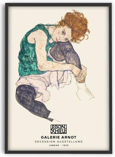 PSTR studio Egon Schiele Seated woman with bent knee