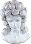 Ptmd Collection PTMD Alani White glazed ceramic statue of women head C - Thumbnail 2