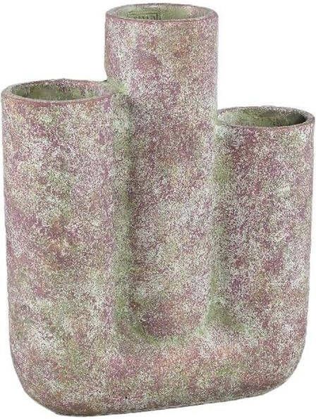 PTMD Bloempot Pipes 27x10x35 cm Cement Paars