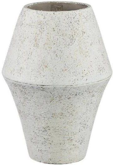 PTMD Bloempot Tink 28x28x40 cm Cement Wit