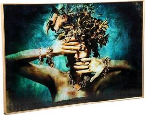 PTMD Melani 'Embarce Nature'' Kunst Wanddecoratie 120x80 cm Blauw