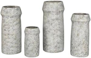 PTMD Nimma Bloempot 24 x 24 x 55 cm Cement Grijs