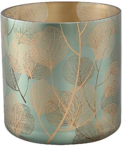 Ptmd Collection PTMD Iffy Gold glass stormlight eucalyptus leafs round