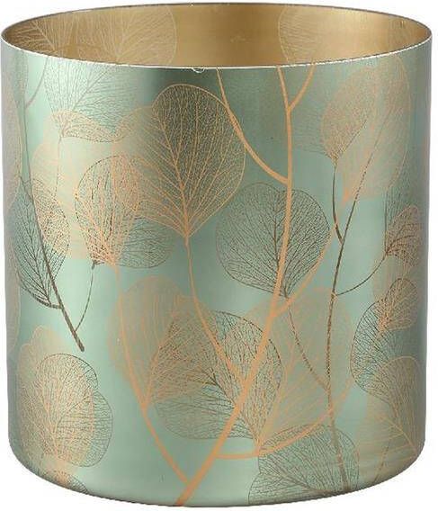 Ptmd Collection PTMD Iffy Gold glass stormlight eucalyptus leafs round