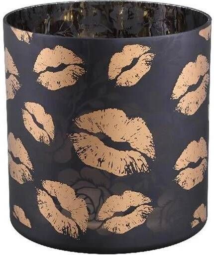 Ptmd Collection PTMD Inge Black glass stormlight gold lips L