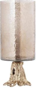 PTMD Windlicht Quers 12x12x29 cm Glas Champagne
