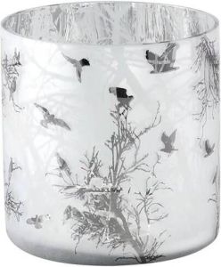 PTMD Winty Windlicht 15 x 15 x 15 cm Glas Wit