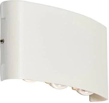 QAZQA Buiten wandlamp wit incl. LED 6-lichts IP54 Silly