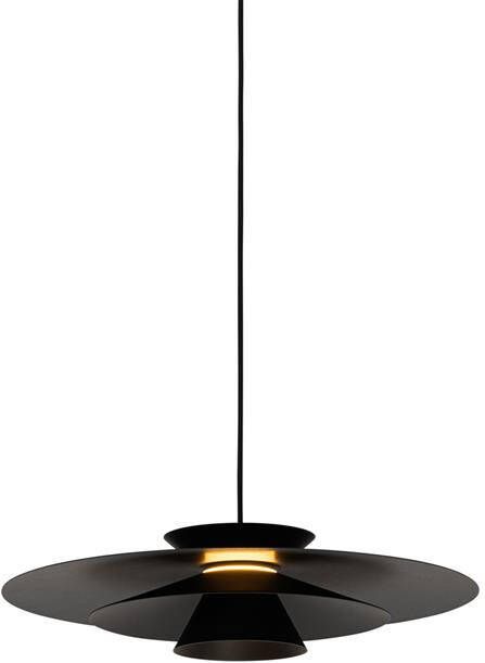 QAZQA Design hanglamp zwart incl. LED 3-staps dimbaar Pauline