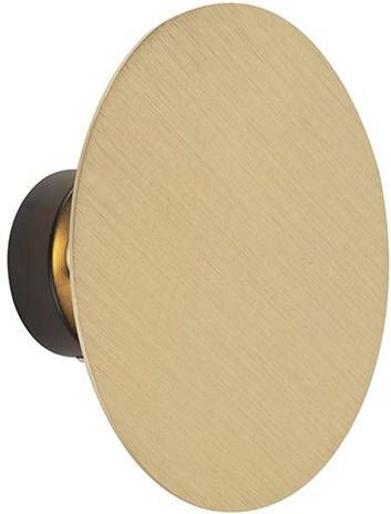 QAZQA Design wandlamp rond goud Pulley