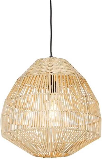 QAZQA Landelijke hanglamp rotan 41 cm Bishop