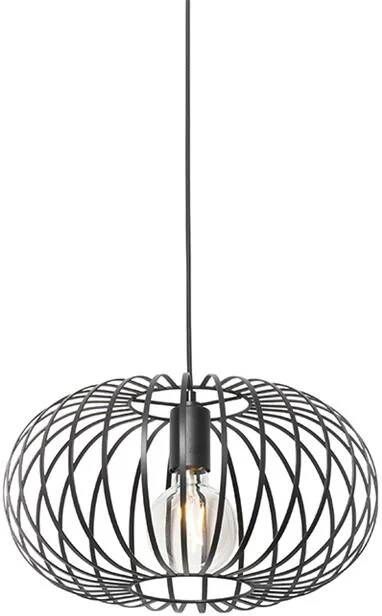 QAZQA Design hanglamp zwart Johanna