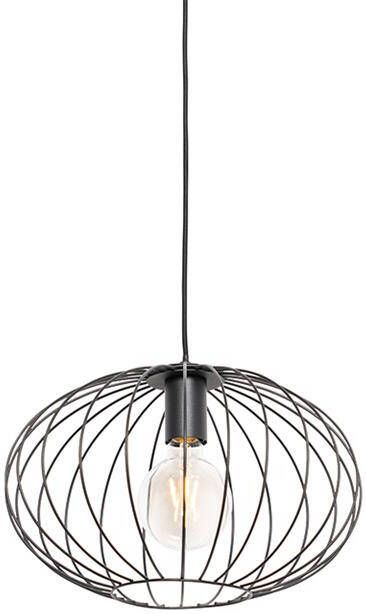 QAZQA Industriële hanglamp zwart Margarita