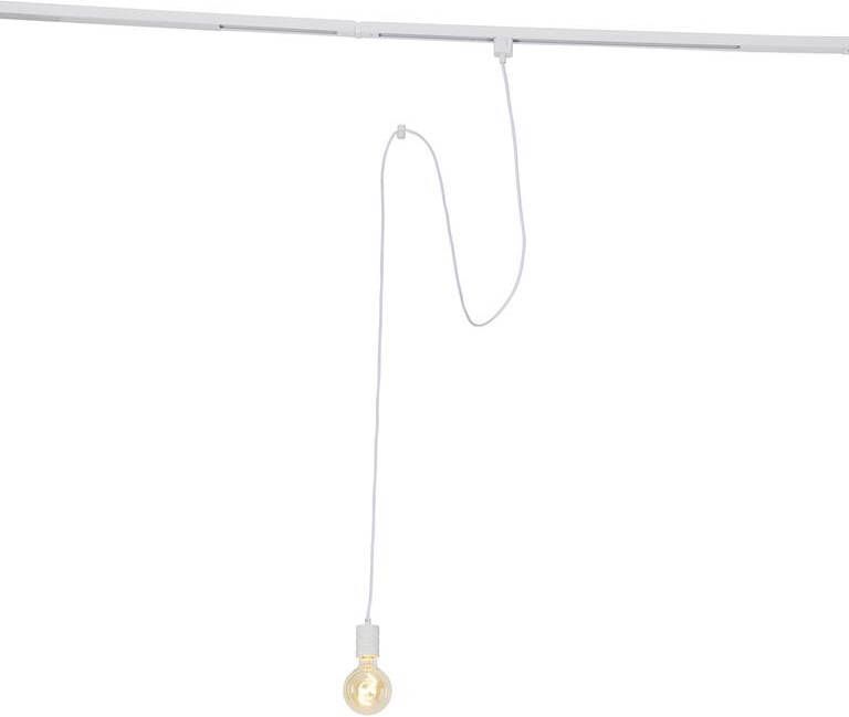 QAZQA Hanglamp wit voor railsysteem 1-fase Iconic Cavalux