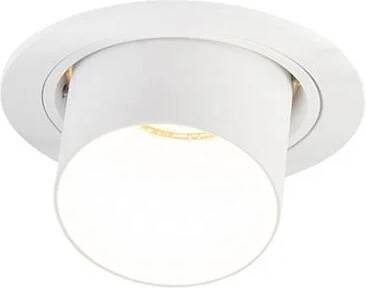 QAZQA Moderne inbouwspot wit rond kantelbaar Installa