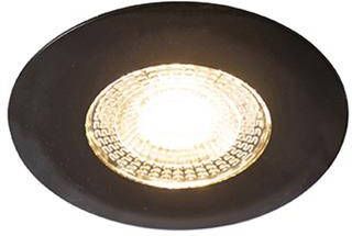 QAZQA Inbouwspot zwart incl. LED 3-staps dimbaar Ulo