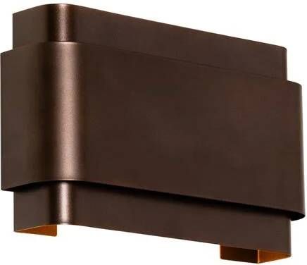 QAZQA Industriële wandlamp donkerbrons 2-lichts Coen