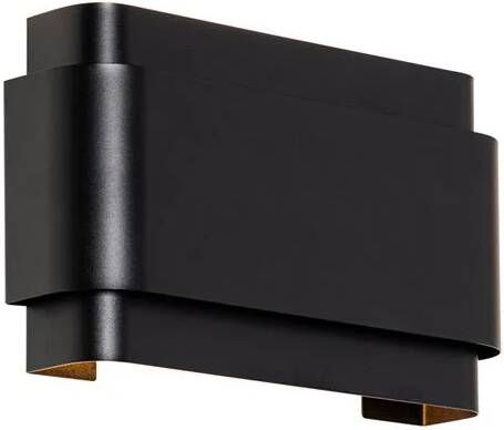 QAZQA Industriële wandlamp zwart 2-lichts Coen