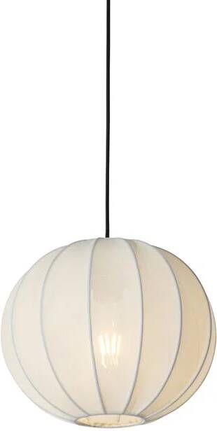 QAZQA Japandi hanglamp wit zijden 30cm Plu
