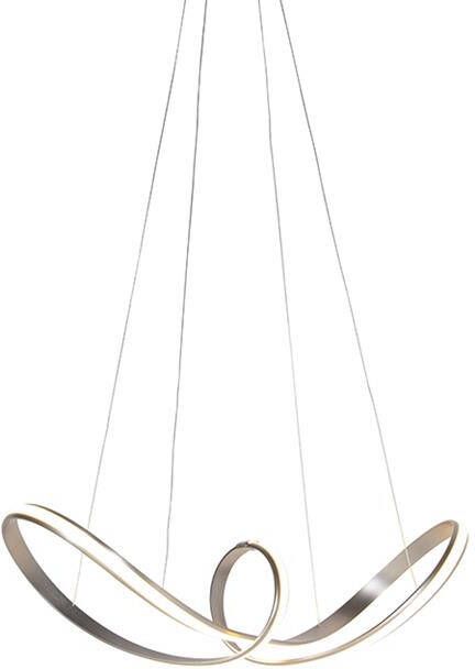 QAZQA Design hanglamp staal dimbaar incl. LED Viola Due