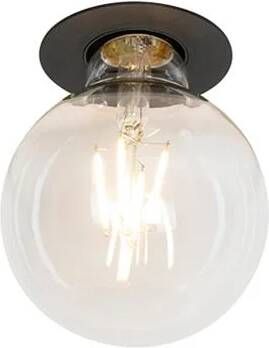 QAZQA Smart inbouwspot zwart incl. WiFi G95 lichtbron Insight