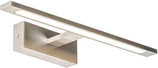 QAZQA Wandlamp staal 41 5 cm incl. LED IP44 Jerre