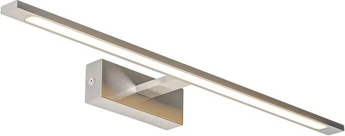 QAZQA Wandlamp staal 62 cm incl. LED IP44 Jerre