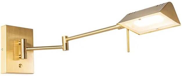 QAZQA Design wandlamp messing incl. LED dimbaar Notia