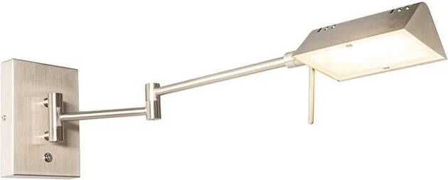 QAZQA Design wandlamp staal incl. LED dimbaar Notia