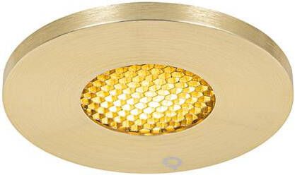 QAZQA Moderne badkamer inbouwspot goud IP54 Shed Honey