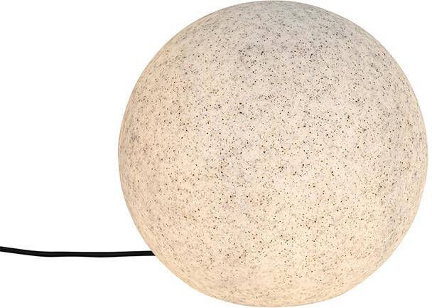 QAZQA Moderne buitenlamp grijs 35 cm IP44 Nura