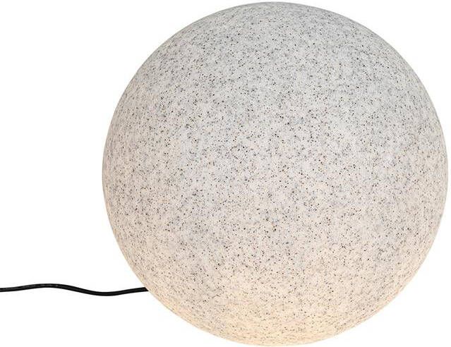 QAZQA Moderne buitenlamp grijs 45 cm IP65 Nura