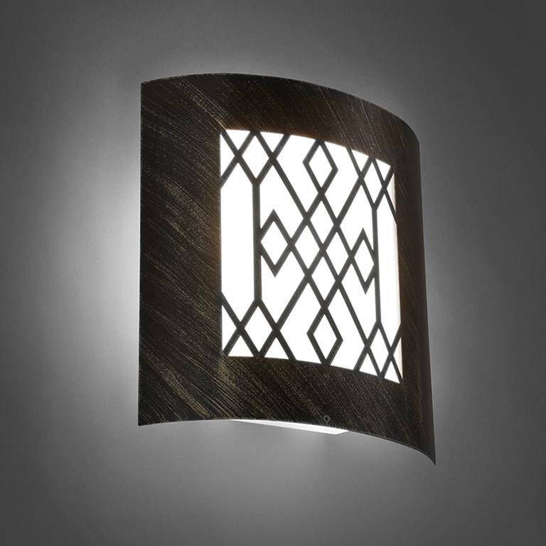 QAZQA Moderne buitenwandlamp roestbruin IP44 Emmerald Classic