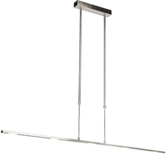 QAZQA Moderne hanglamp staal incl. LED verstelbaar Bold